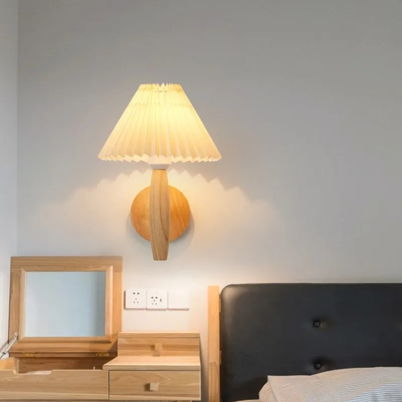 WoodLuxe - Lámpara de pared moderna de madera