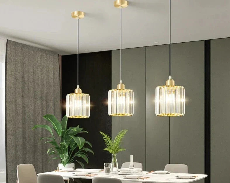 GlinsterLicht - Elegante lampada a sospensione realizzata in cristallo K9