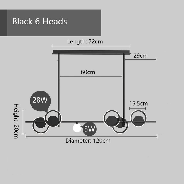 Lampadario LED nordico