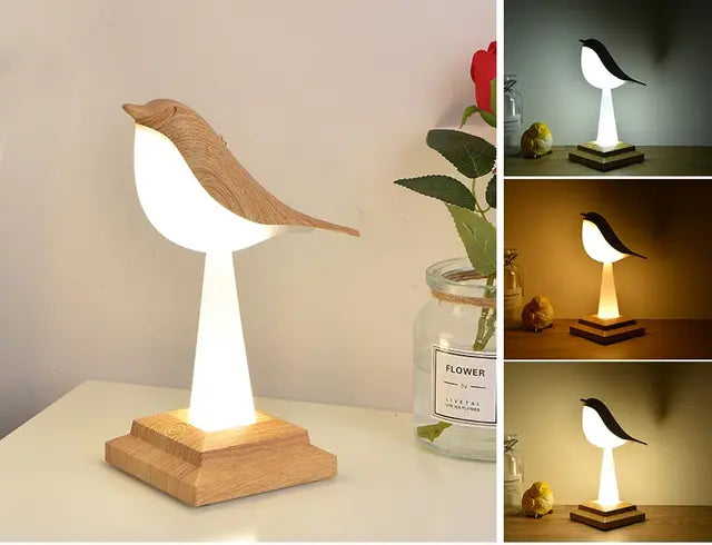 Missbird-V2 Ekster Bird Bordlampe