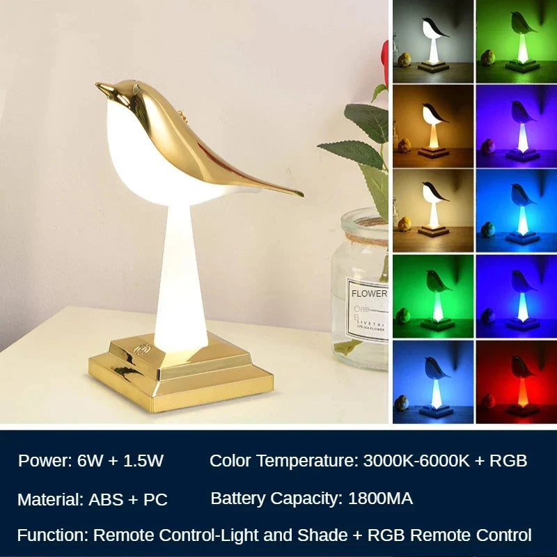 Missbird-V2 Ekster Bird Tischlampe