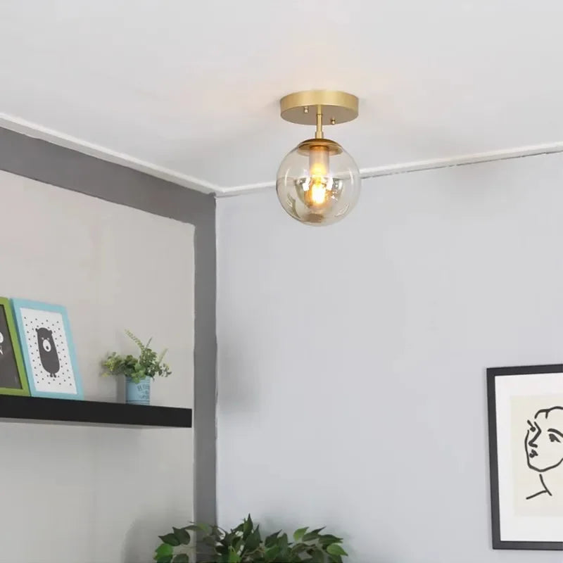 ModernOrb - Glass Ball Ceiling Lamp Mount