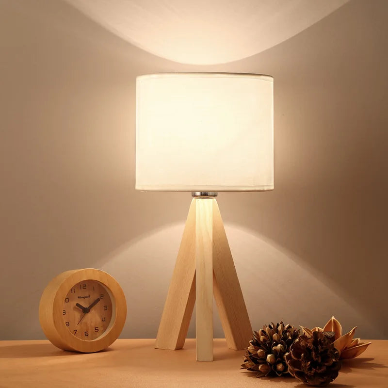 WoodEssence - Lampe de table moderne en bois