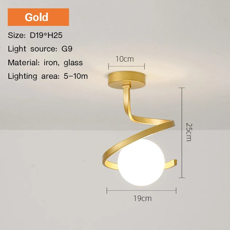 LuxeGlo - Lampada da soffitto moderna