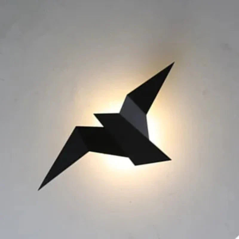 AvianAura - Lampada da parete Nordic Iron Bird