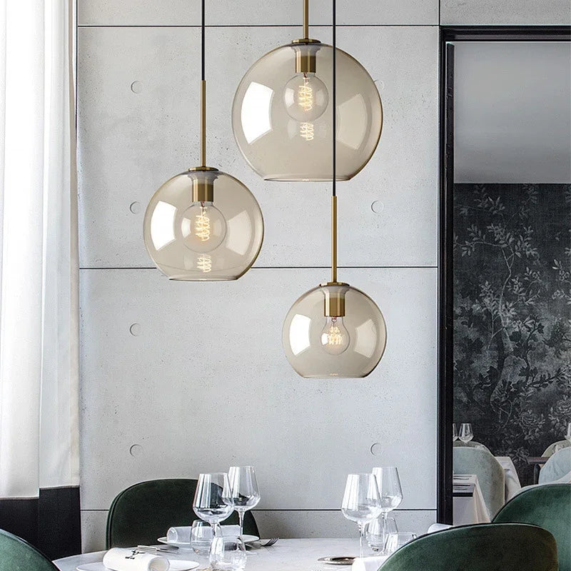 GlasNord - Elegante lampada a sospensione scandinava