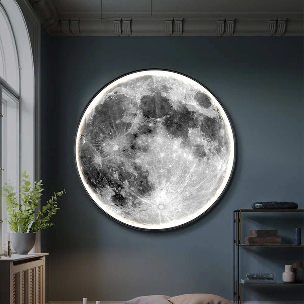 LunaLux - Lampada da parete a LED a forma di luna