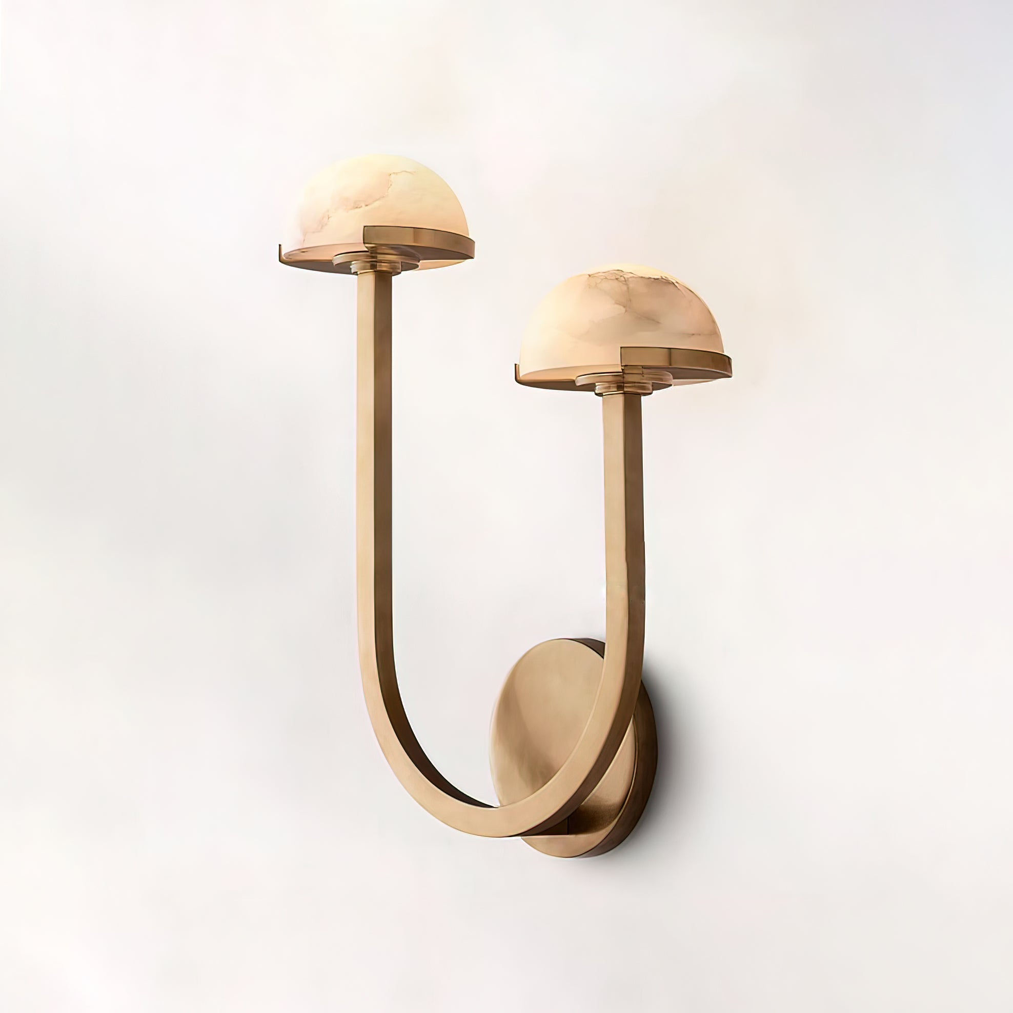 MushroomGlow - Lámpara de pared de iluminación de alabastro natural