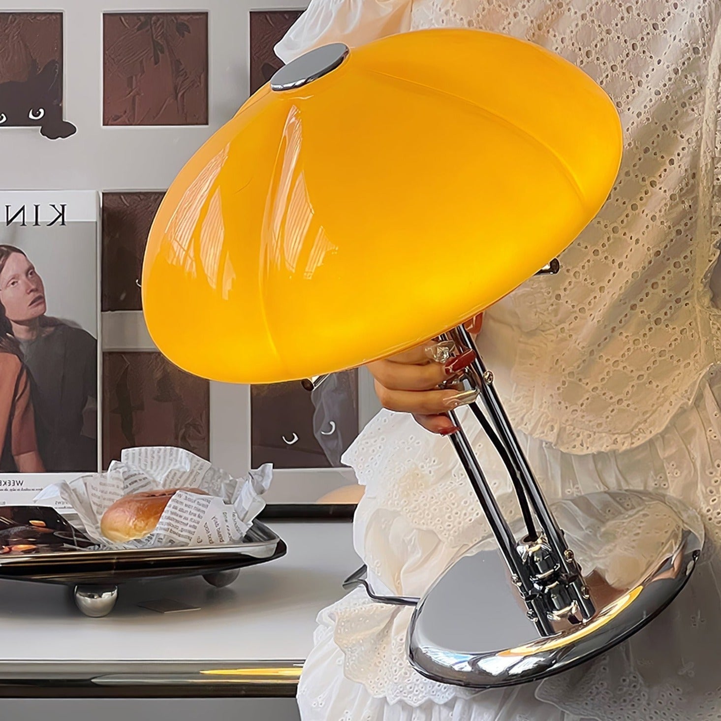 Mushroom Bauhaus bordlampe