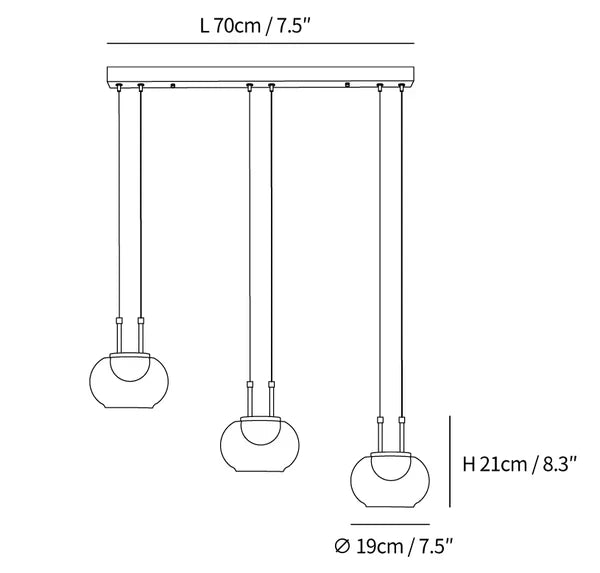 Mystique – Lampe à suspension Halo enchanteresse