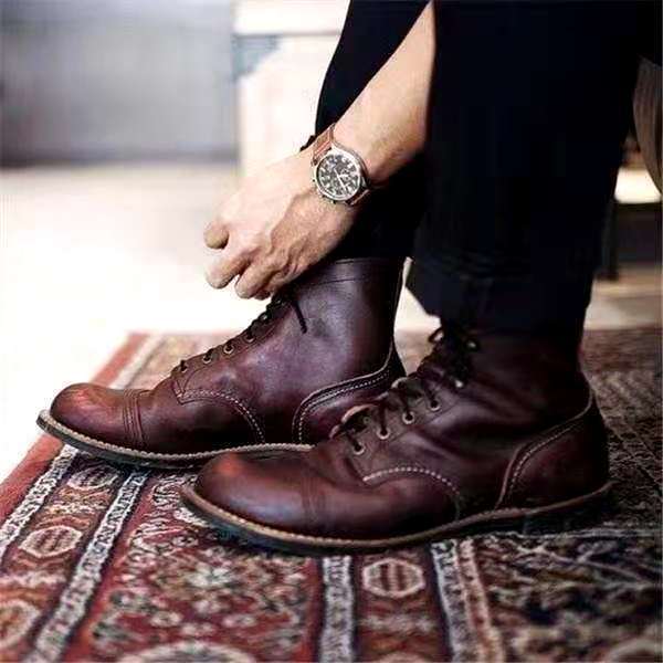 Alexander - Men's lace-up boots retro style