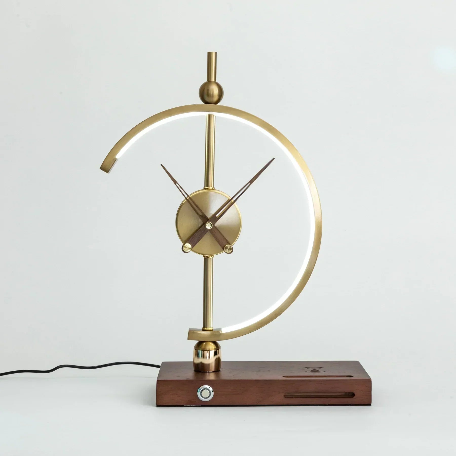 Lampada con orologio Khonsu con ricarica wireless