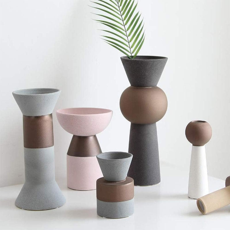 Natural Stone Texture Vases