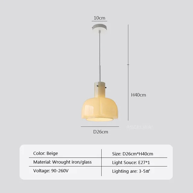 MedievalSimplicity - Lampada a sospensione in vetro