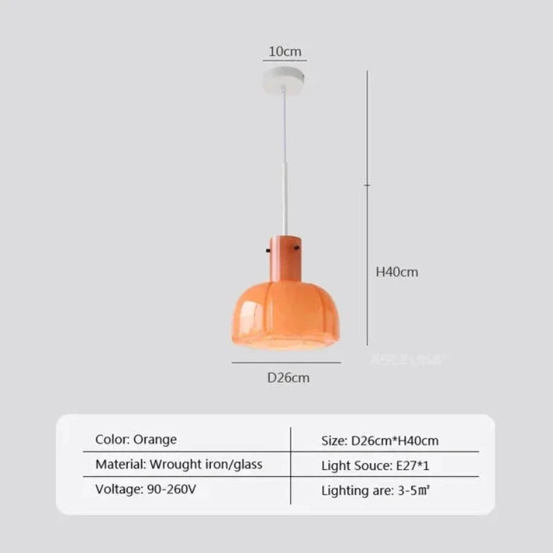 MedievalSimplicity - Lampada a sospensione in vetro