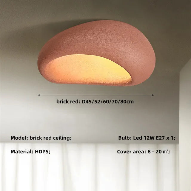 WabiSabiGlow - illuminazione a soffitto Wabi Sabi - lampada di ispirazione giapponese