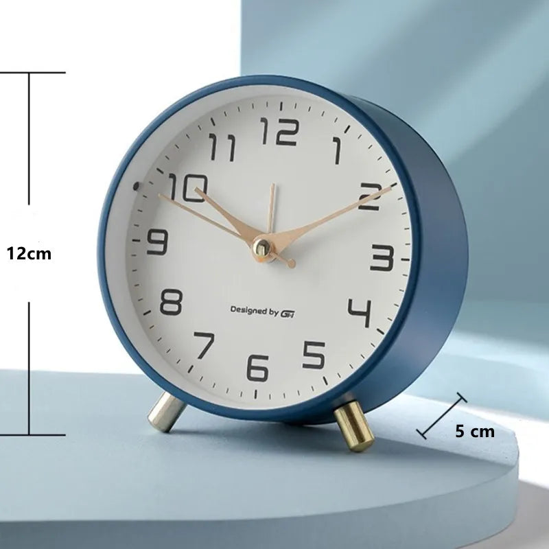 Modern Scandinavian Silent Table Clock