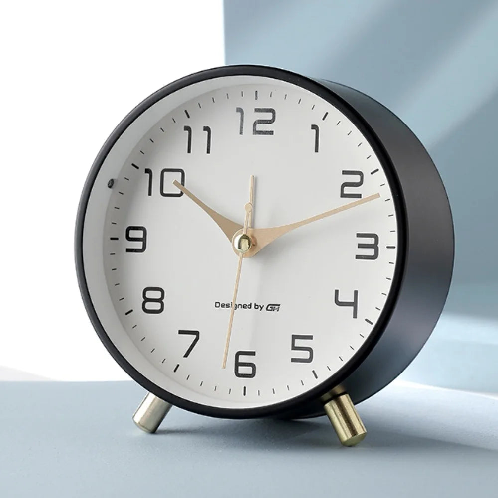 Modern Scandinavian Silent Table Clock