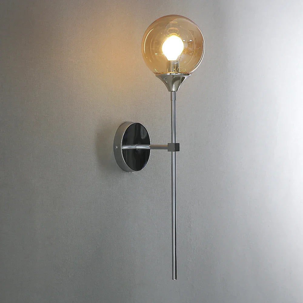 GlimmerNord - Moderne skandinavische Glas-Wandlampe