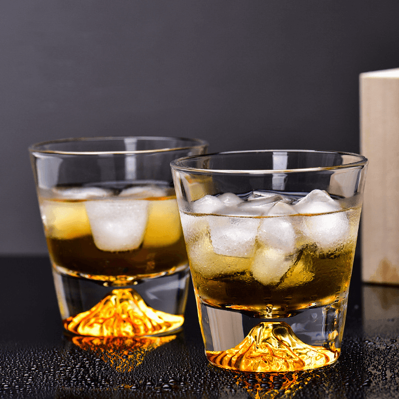 Japanese Mount Fuji Whisky Glass Sets