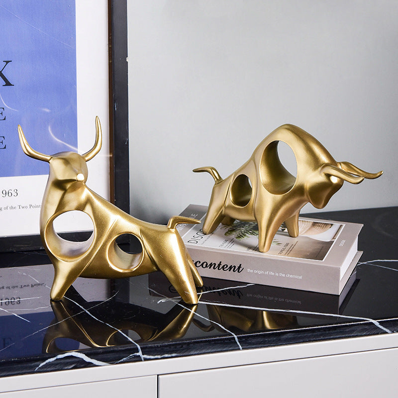 Karoh Bull Figurines Decor