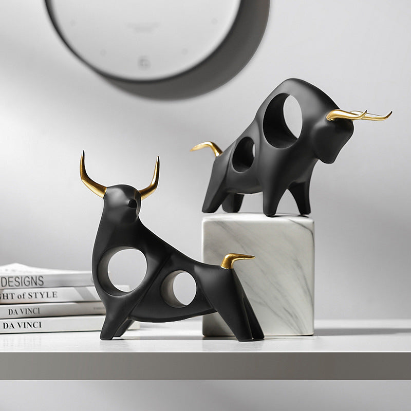 Karoh Bull Figurines Dekor