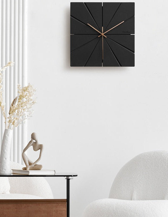 Minimalistische moderne stille decoratieve wandklok voor woonkamer