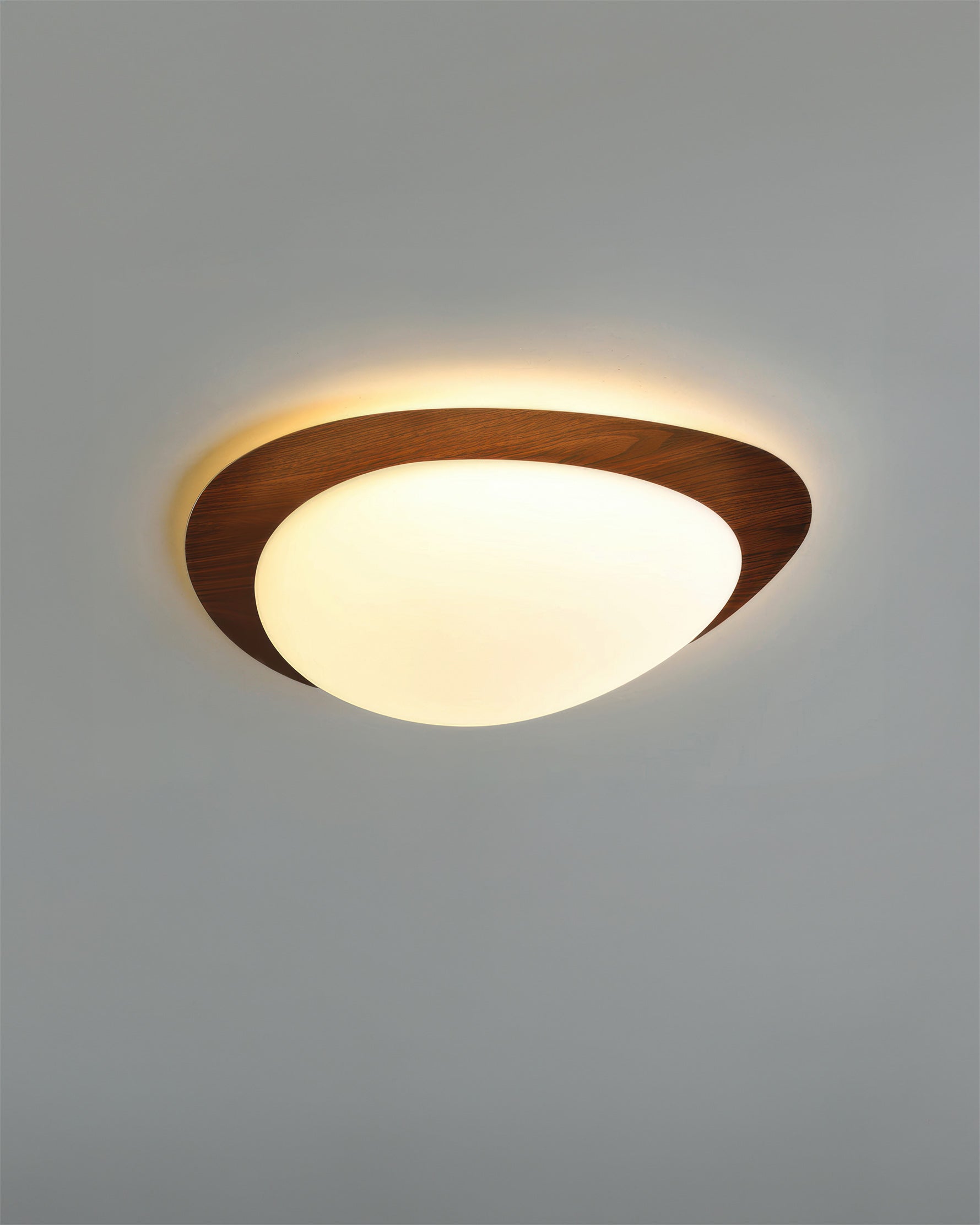 Skandinavisk Pebble Wood Grain Loftslampe