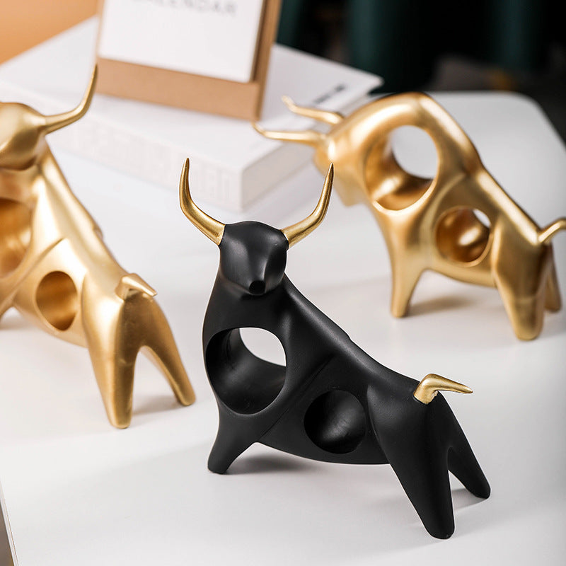 Karoh Bull Figurines Dekor