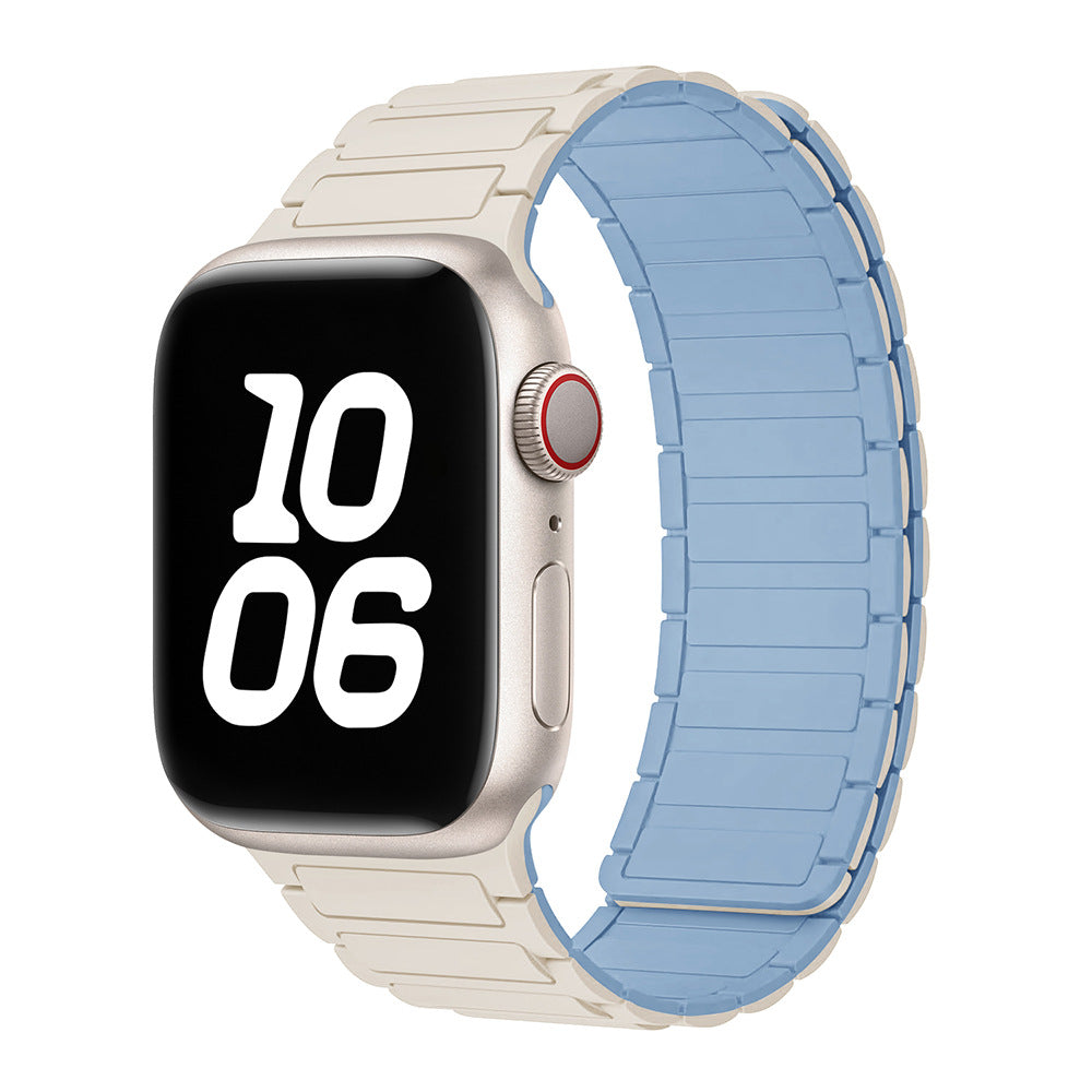 Bande Boucle Magnétique en Silicone pour Apple Watch