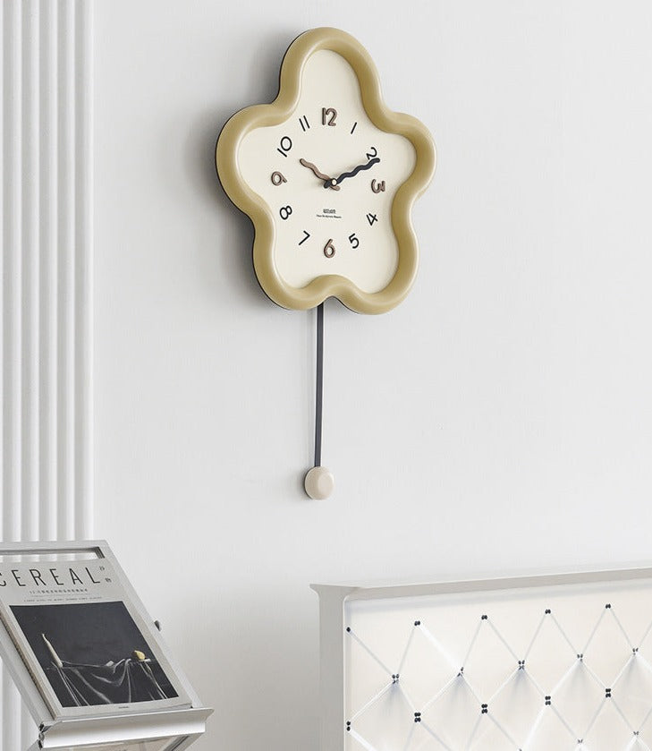 Reloj de pared de péndulo silencioso ecológico: reloj decorativo grande para sala de estar, dormitorio, oficina