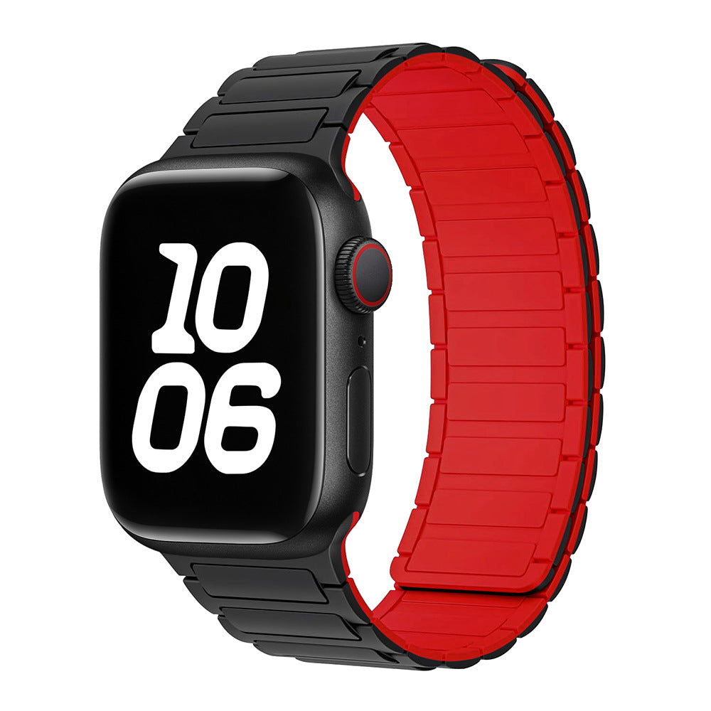 Bande Boucle Magnétique en Silicone pour Apple Watch