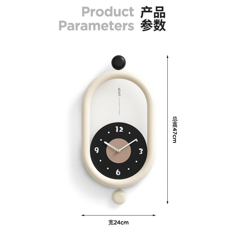 3D Long Pendulum Clock for Living Room