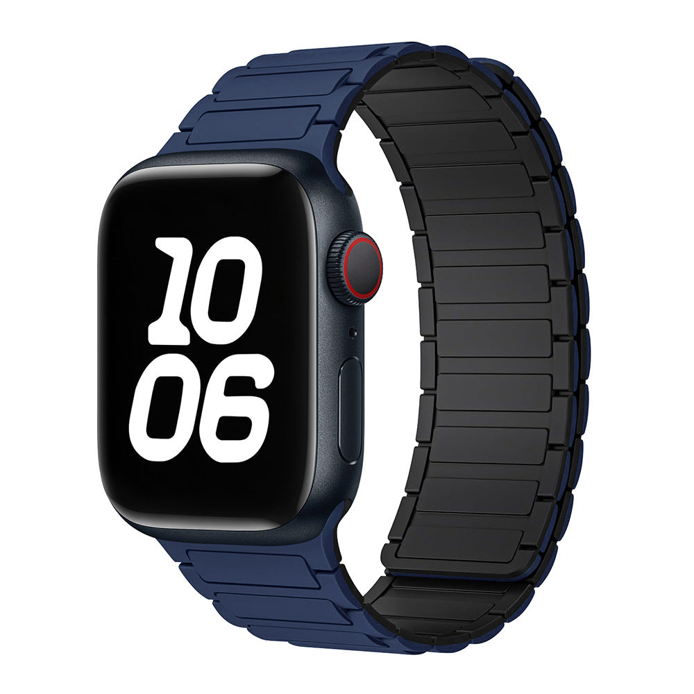 Bande Boucle Magnétique en Silicone pour Apple Watch