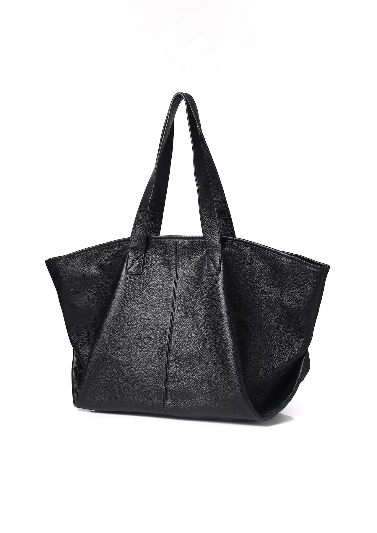 De Hove Grote Pebbled Leren Tote Bag