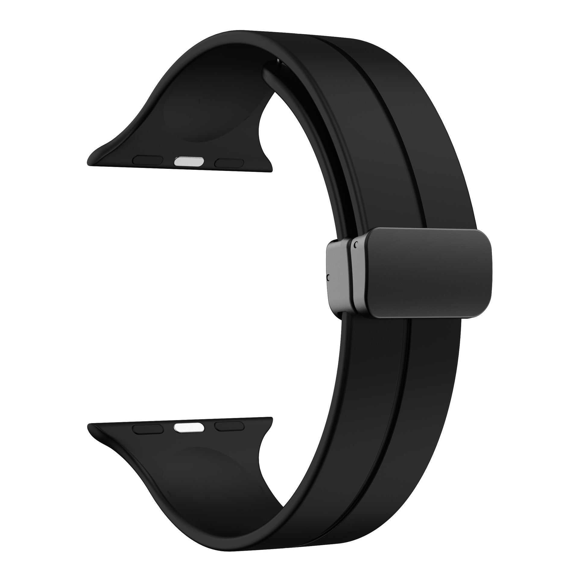 Bande pliante magnétique en silicone simple pour Apple Watch