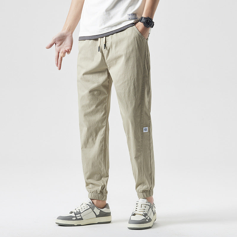 Khaki cotton trousers/pants - Tom