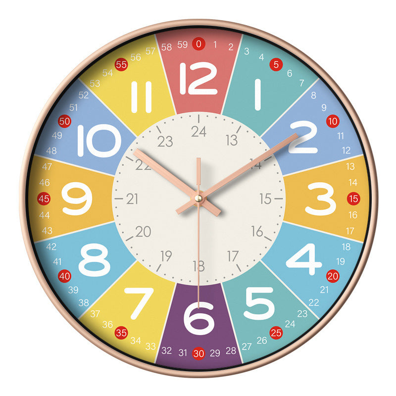 SilentKids - Horloge murale silencieuse pour chambres d'enfants