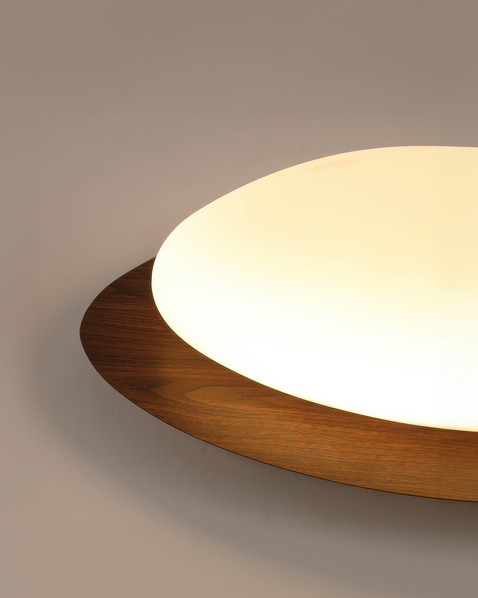 Scandinavian Pebble Wood Grain Taklampa