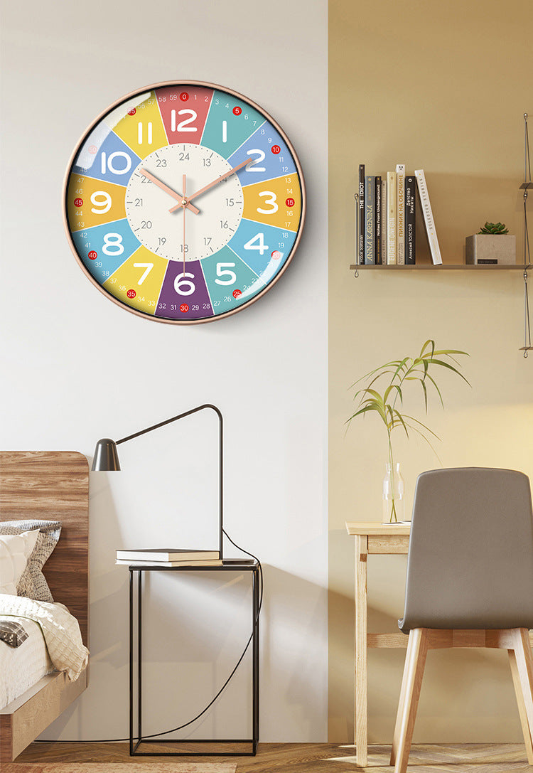 SilentKids - Horloge murale silencieuse pour chambres d'enfants