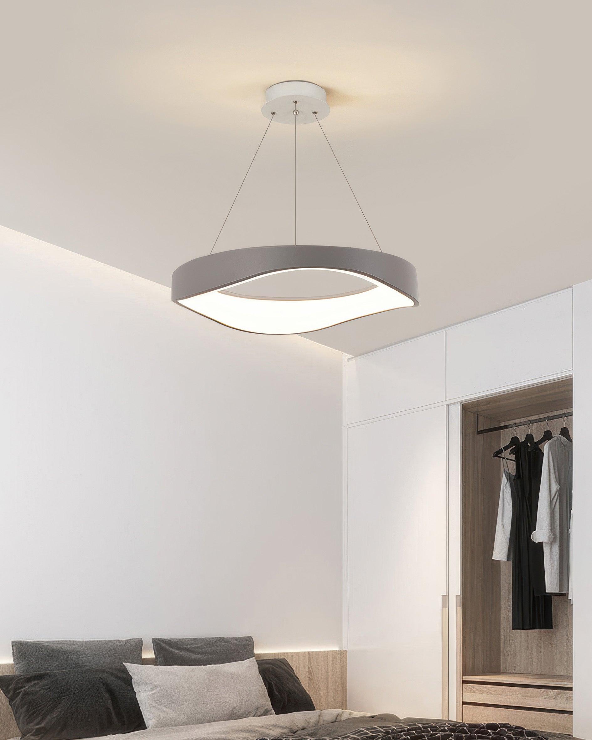 Modern Round LED Pendant Light for Versatile Indoor Lighting