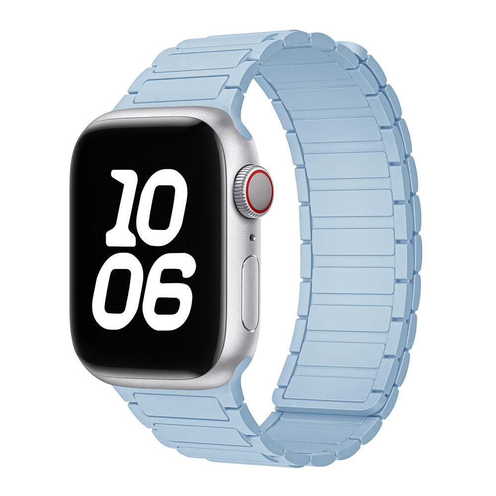 Bande Boucle Magnétique en Silicone pour Apple Watch