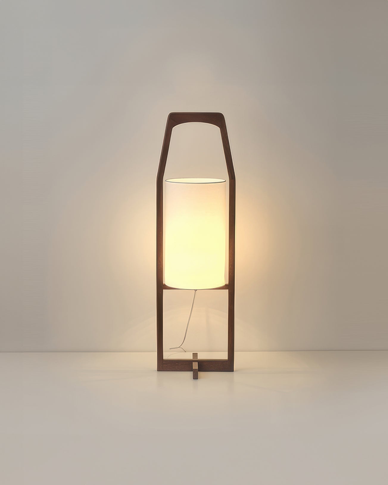 Japanese Wooden Floor Lamp Retro Zen