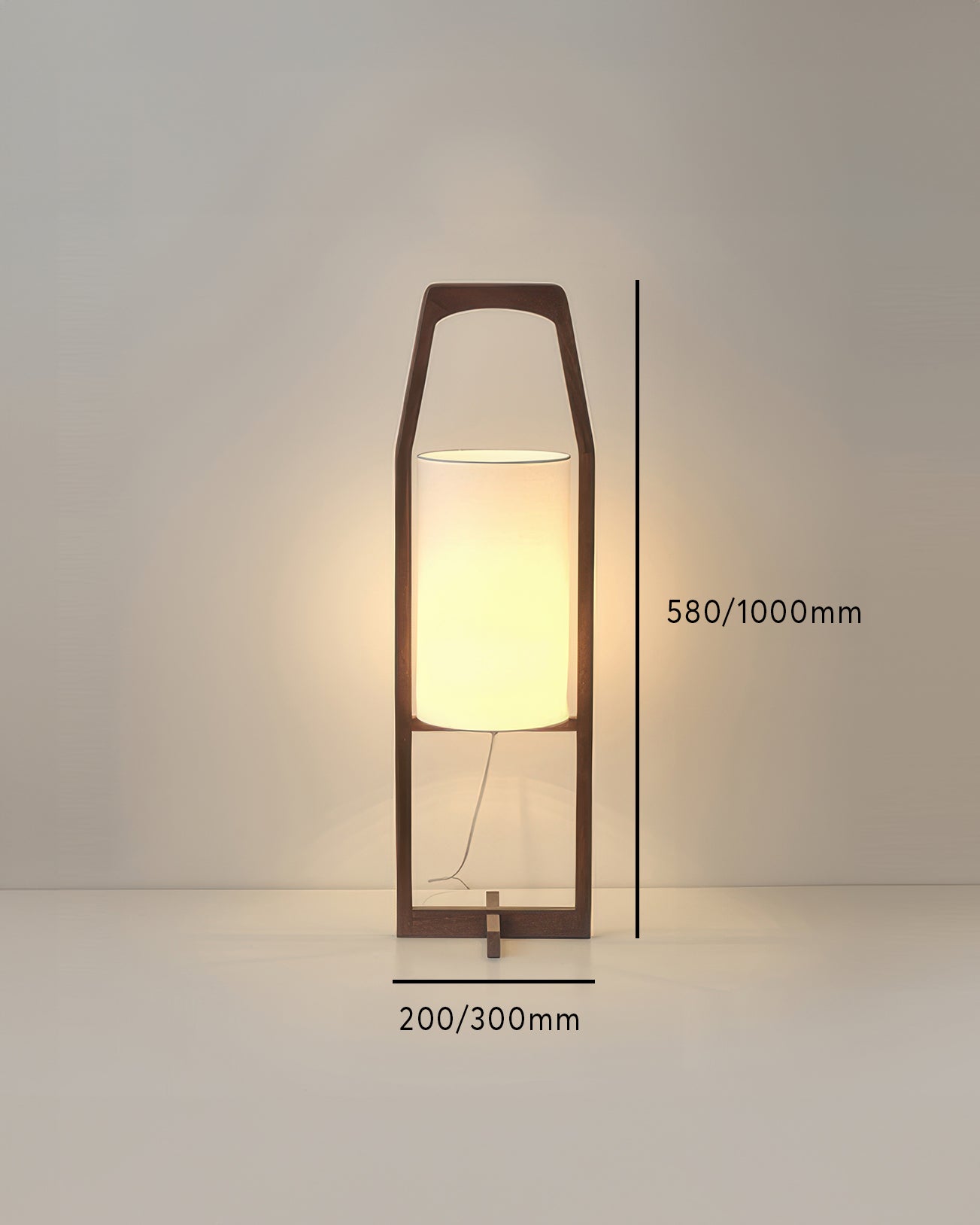 Japanese Wooden Floor Lamp Retro Zen