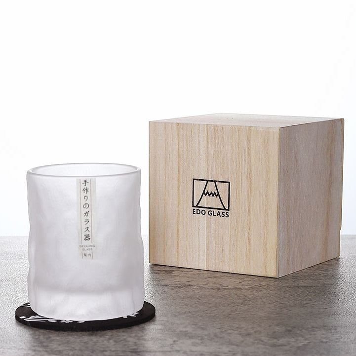 Japanese Edo Kiriko Glacier Whisky Glasses