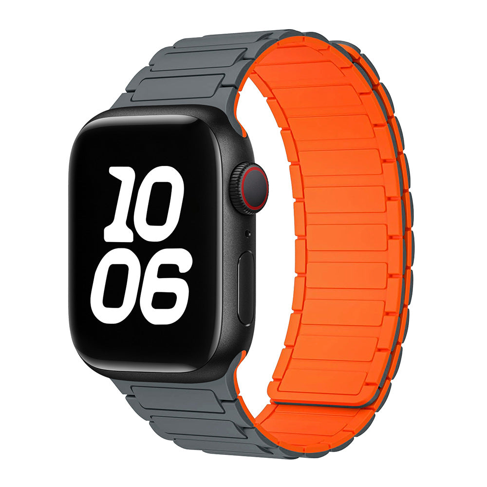 Bande Boucle Magnétique en Silicone pour Apple Watch