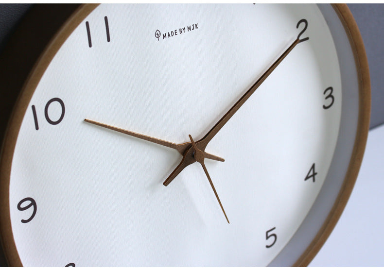 Simple Analog Solid Wood Wall Clock for Home - Timeless and elegant!