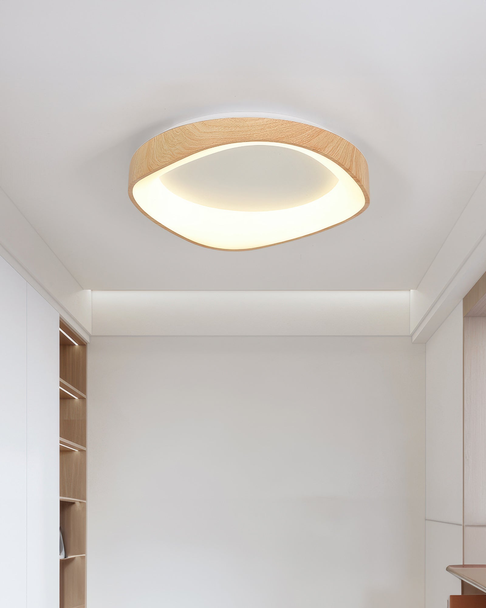 Lampada da soffitto con venature del legno artistiche nordiche