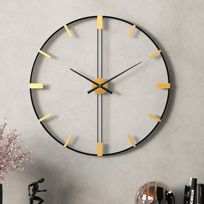 Horloge murale moderne de grande taille pour salon 24 pouces