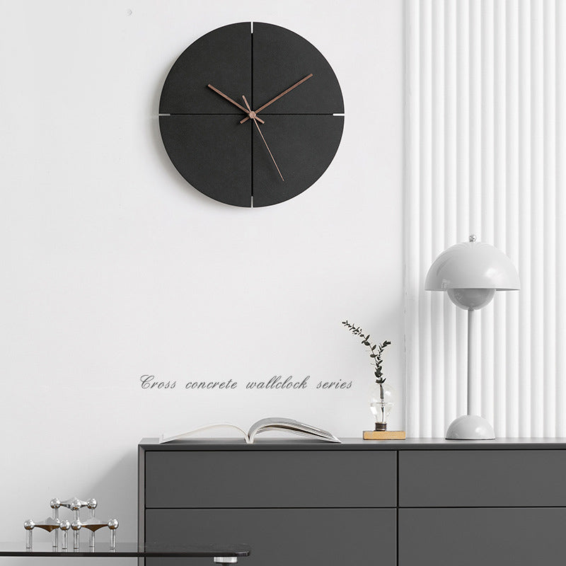 Minimalistische, moderne, geräuschlose Wanddekorationsuhr für das Wohnzimmer